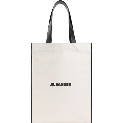 Tote Bags, male, , Size: ONE SIZE Neutral Tote Bag Shopper - Jil Sander - Modalova