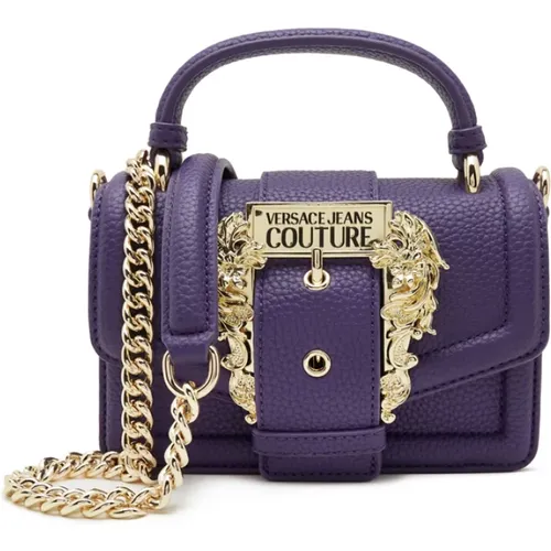 Handbag with Detachable Shoulder Strap , female, Sizes: ONE SIZE - Versace Jeans Couture - Modalova