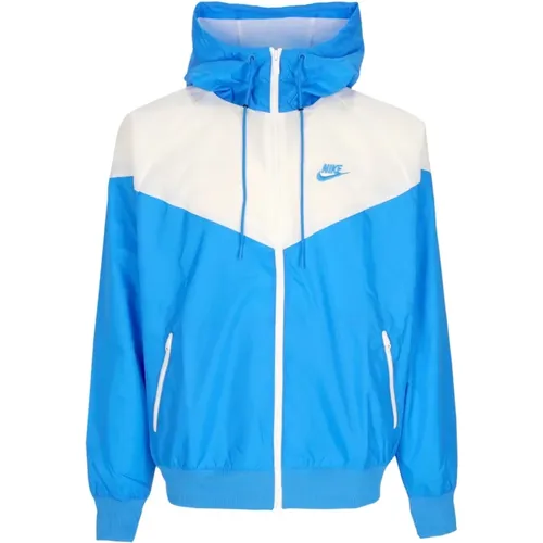 Zip-throughs, male, , Size: XL Sportswear Windrunner Hooded Jacket /White - Nike - Modalova