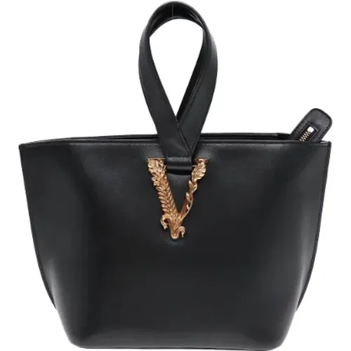 Pre-owned Leather totes , female, Sizes: ONE SIZE - Versace Pre-owned - Modalova