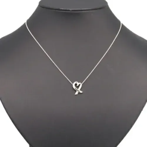 Pre-owned Jewellery, female, , Size: ONE SIZE Pre-owned Silver necklaces - Tiffany & Co. Pre-owned - Modalova