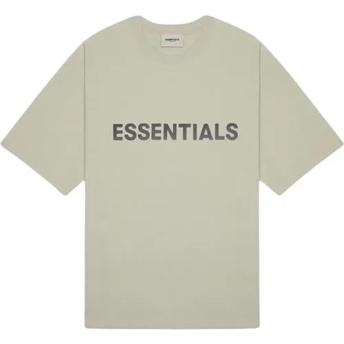 Limited Edition Essentials T-Shirt Moss , Herren, Größe: 2XL - Fear Of God - Modalova