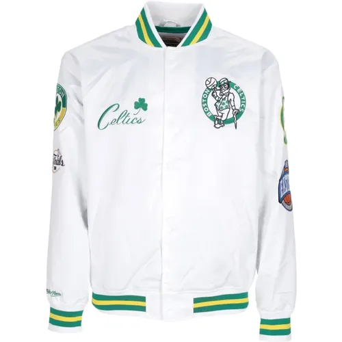 Bomber Jackets, male, , Size: S NBA Hometown Bomber Jacket - Mitchell & Ness - Modalova