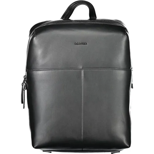 Backpacks, male, , Size: ONE SIZE Men's Backpack with Zip Closure - Calvin Klein - Modalova