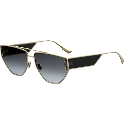 Gold/Grey Brown Shaded Sunglasses , female, Sizes: 61 MM - Dior - Modalova