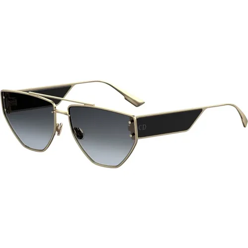 Sunglasses, female, , Size: 61 MM Gold/Grey Brown Shaded Sunglasses - Dior - Modalova