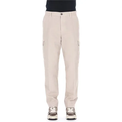 Straight Trousers, male, , Size: W33 Cargo Trousers - Eleventy - Modalova