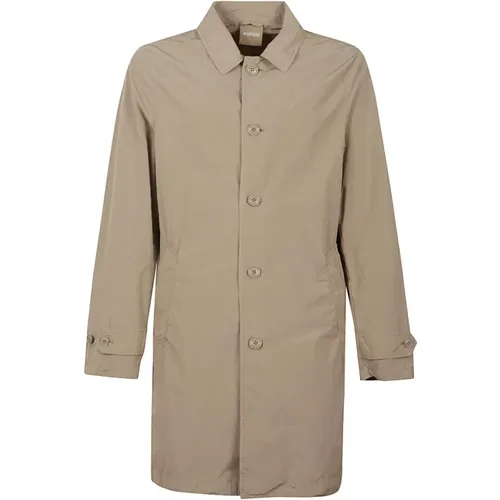Single-Breasted Coats, male, , Size: XL Waterproof Jacket - Aspesi - Modalova