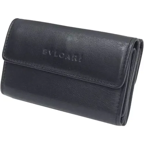 Pre-owned Wallets, male, , Size: ONE SIZE Pre-owned Leather wallets - Bvlgari Vintage - Modalova