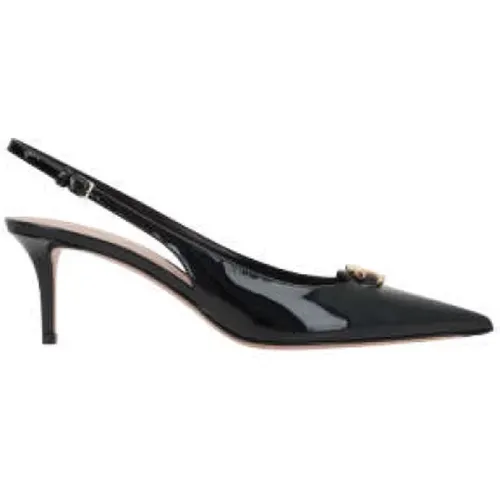 Heel Slingback VLogo Signature , female, Sizes: 4 UK, 4 1/2 UK, 3 UK, 7 UK, 5 UK - Valentino Garavani - Modalova