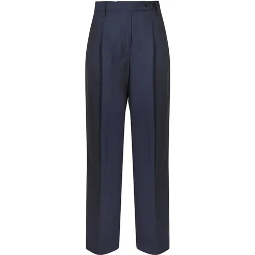 Straight Trousers, female, , Size: S Crinkle Wide Leg Pants - Department Five - Modalova