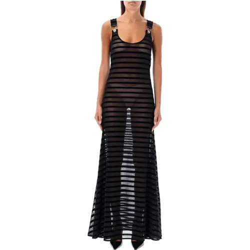 Striped Sleeveless Maxi Dress , female, Sizes: XS - Jean Paul Gaultier - Modalova