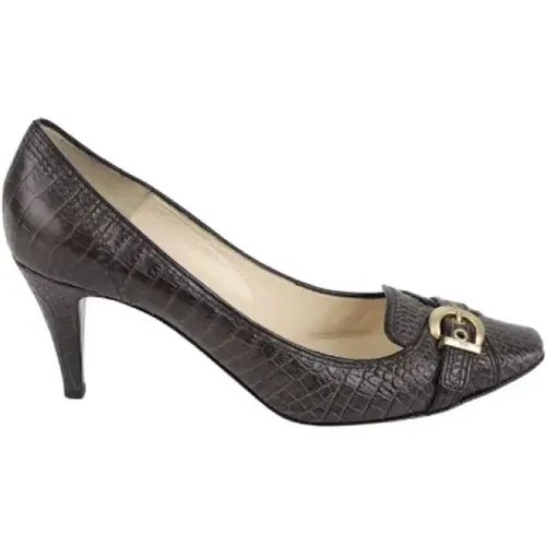 Pre-owned Leather heels , female, Sizes: 7 UK - Armani Pre-owned - Modalova