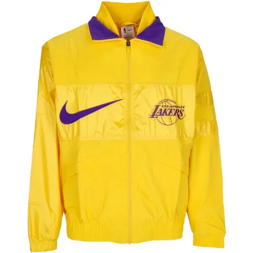 Light Jackets, male, , Size: L NBA Courtside Lightweight Jacket - Nike - Modalova