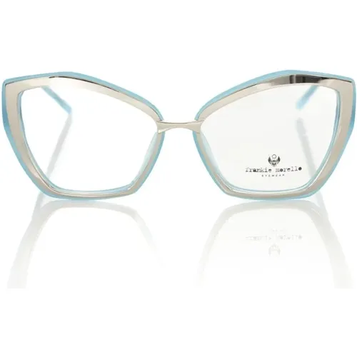 Schmetterling Brille Silber Tiffany Interieur , Damen, Größe: ONE Size - Frankie Morello - Modalova