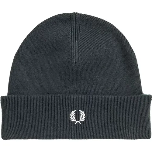 Beanies, male, , Size: ONE SIZE Merino Wool Hat - Fred Perry - Modalova