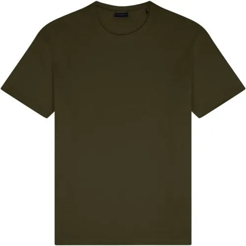 T-shirt in jersey di lino delavè , male, Sizes: L, M, S - PAUL & SHARK - Modalova