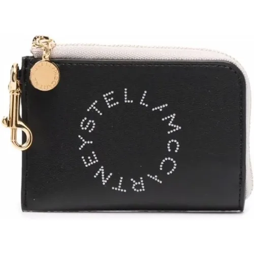 Bicolor Logo Cardholder , female, Sizes: ONE SIZE - Stella Mccartney - Modalova