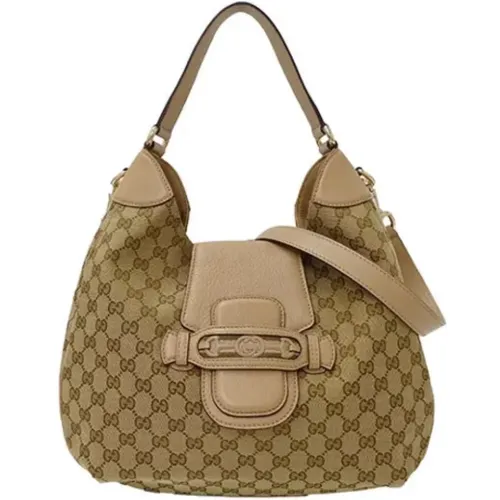 Pre-owned Shoulder Bags, female, , Size: ONE SIZE Pre-owned Canvas shoulder-bags - Gucci Vintage - Modalova