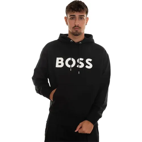 Hoodies, male, , Size: L Sullivan Hooded Sweatshirt - Boss - Modalova