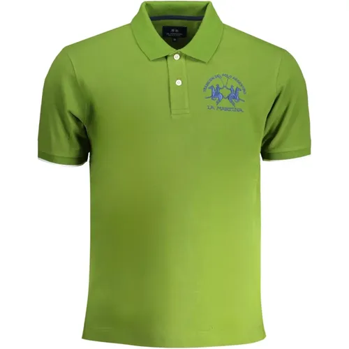 Grünes Polo Shirt Kurzarm Herren , Herren, Größe: XL - LA MARTINA - Modalova