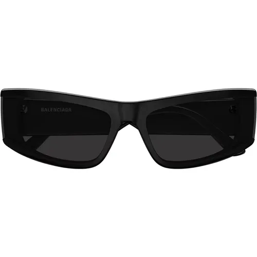 Bold Unisex Sunglasses with Open Bridge and Logo Print , unisex, Sizes: 66 MM - Balenciaga - Modalova