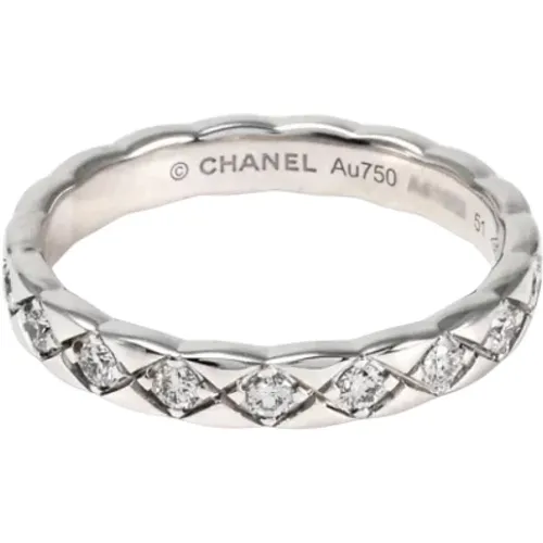 Pre-owned Jewellery, female, , Size: ONE SIZE Pre-owned White Gold chanel-jewelry - Chanel Vintage - Modalova