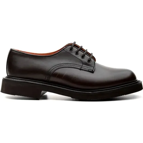 Linda Espresso Borr Flat Shoes , male, Sizes: 5 1/2 UK, 6 UK, 3 1/2 UK, 3 UK, 2 1/2 UK, 4 UK, 4 1/2 UK, 5 UK - Tricker's - Modalova