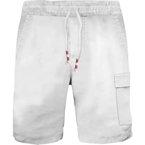 Men's Linen Bermuda Shorts Various Colors , male, Sizes: XL - MC2 Saint Barth - Modalova