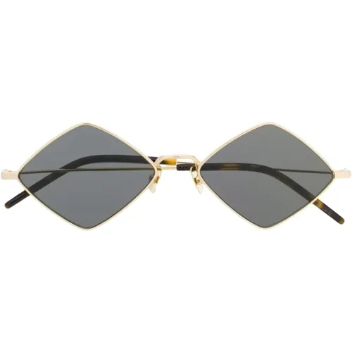 Gold Sunglasses with Original Case , female, Sizes: 55 MM - Saint Laurent - Modalova