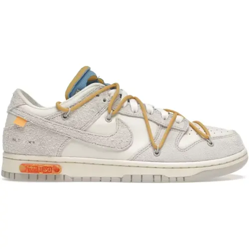 Sneakers, male, , Size: 8 US Off-White Dunk Low Sneakers - Nike - Modalova