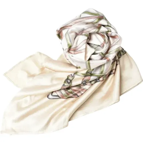 Pre-owned Scarves, female, , Size: ONE SIZE Pre-owned Silk scarves - Gucci Vintage - Modalova