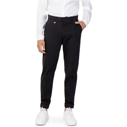 Chinos, male, , Size: W42 Plain Trousers with Zip and Button Fastening - Antony Morato - Modalova