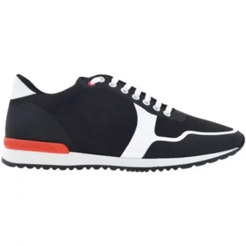 Black and Red Canvas Runner Sneakers , male, Sizes: 8 UK - Carolina Herrera - Modalova