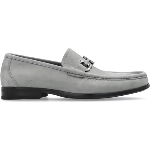 Loafers, male, , Size: 7 US Leather shoes 'Grandioso2' - Salvatore Ferragamo - Modalova