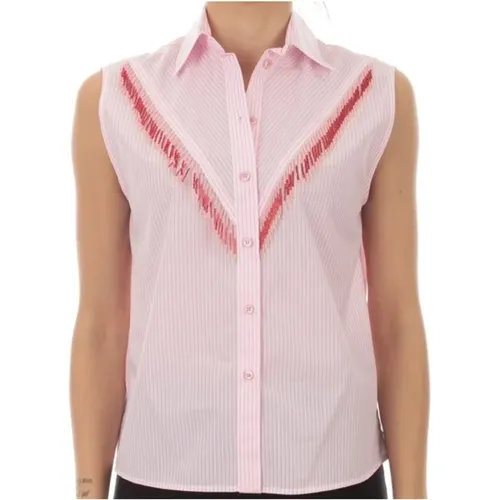 Stylish Quotato Shirt , female, Sizes: M, L - pinko - Modalova