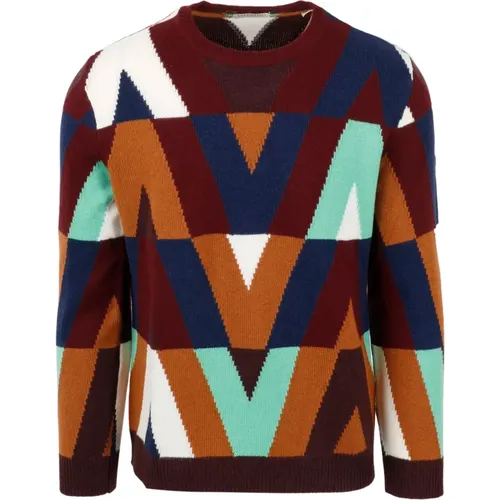 Knitted Sweater Xv3Kc19D854 , male, Sizes: L, M, XL - Valentino - Modalova