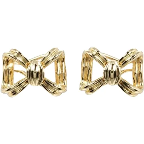 Pre-owned Jewellery, female, , Size: ONE SIZE Pre-owned Gold earrings - Tiffany & Co. Pre-owned - Modalova