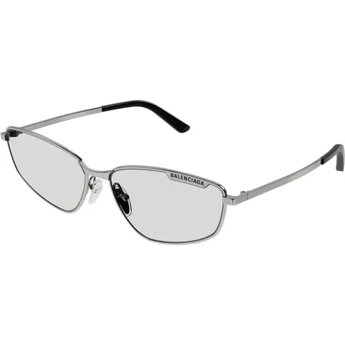 Stylish Sunglasses in Ruthenium/Grey , unisex, Sizes: 60 MM - Balenciaga - Modalova