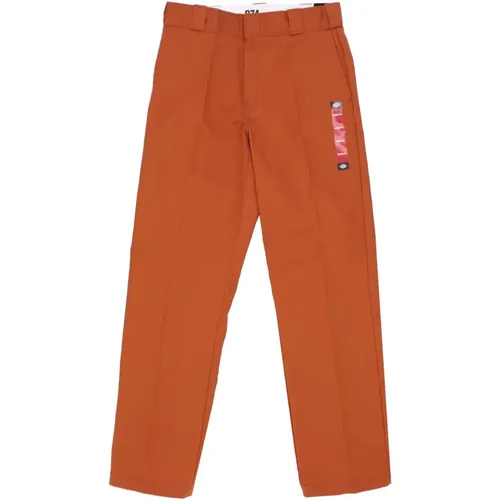 Straight Trousers, male, , Size: W33 L32 Gingerbread Men's Work Pants - Dickies - Modalova