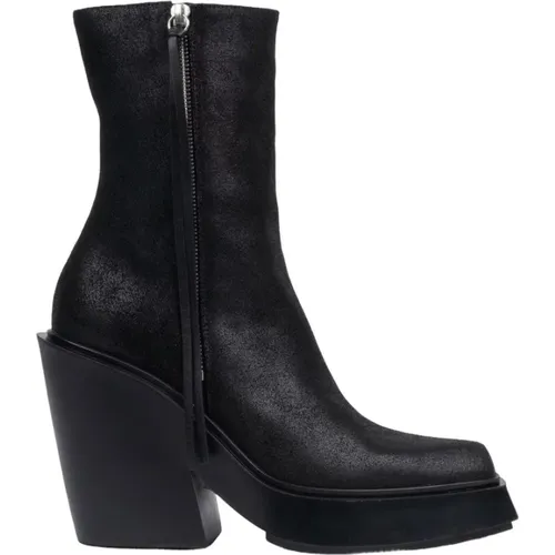 Texan Boots with Side Zips , female, Sizes: 3 UK, 8 UK, 6 UK - Vic Matié - Modalova