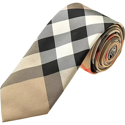 Elegant Silk Tie for Men , male, Sizes: ONE SIZE - Burberry - Modalova