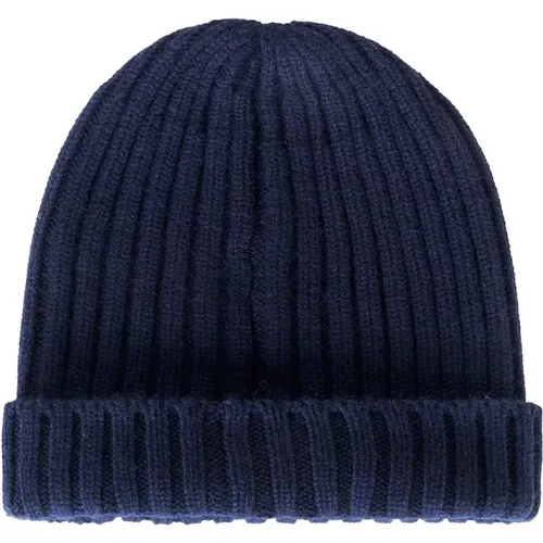 Beanies, male, , Size: ONE SIZE Cashmere Beanie Hat - Fedeli - Modalova