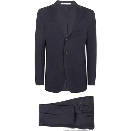 Classic Single Breasted Suit , male, Sizes: L, 4XL, S, 2XL - Eleventy - Modalova
