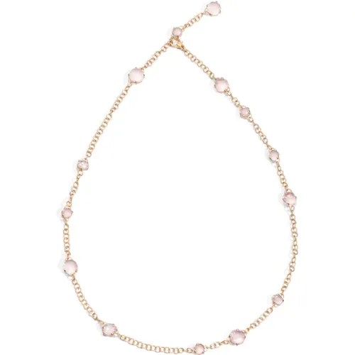 Capri Necklace - Col. Capri or C. Rocca Quartz Rosa , female, Sizes: ONE SIZE - Pomellato - Modalova