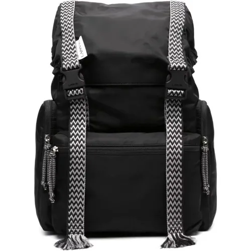 Curb MM Backpack , male, Sizes: ONE SIZE - Lanvin - Modalova