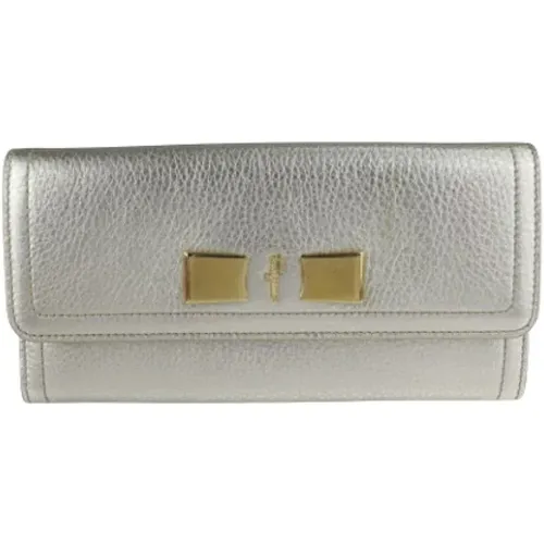 Pre-owned Wallets, female, , Size: ONE SIZE Pre-owned Leather wallets - Salvatore Ferragamo Pre-owned - Modalova