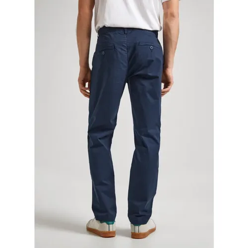 Slim Chino Hose Popeline Baumwolle , Herren, Größe: W31 - Pepe Jeans - Modalova