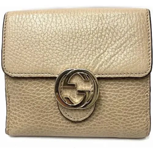 Pre-owned Wallets, female, , Size: ONE SIZE Pre-owned Leather wallets - Gucci Vintage - Modalova