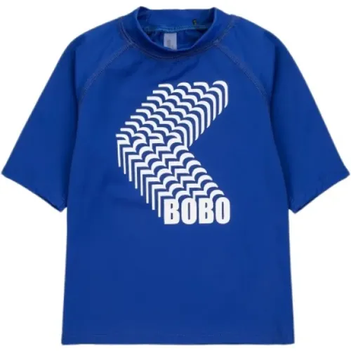 Blau Bedrucktes Schwimm-T-Shirt für Jungen - Bobo Choses - Modalova